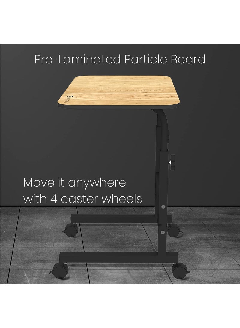 بورترونيكس Portronics My Buddy D Wood Multipurpose Movable & Adjustable Table for Computer & Laptop(Brown) - Image 2